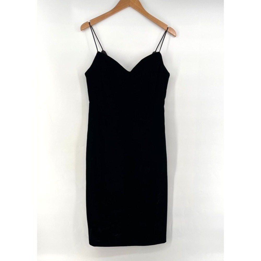 Vintage Cachet Velvet Dress Black Sweetheart Goth Whimsigoth Prom Party S/M?